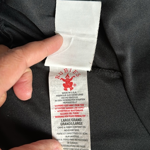 Wizarding World Harry Potter Wand & Costume Pieces sz Large black - Picture 5 of 6